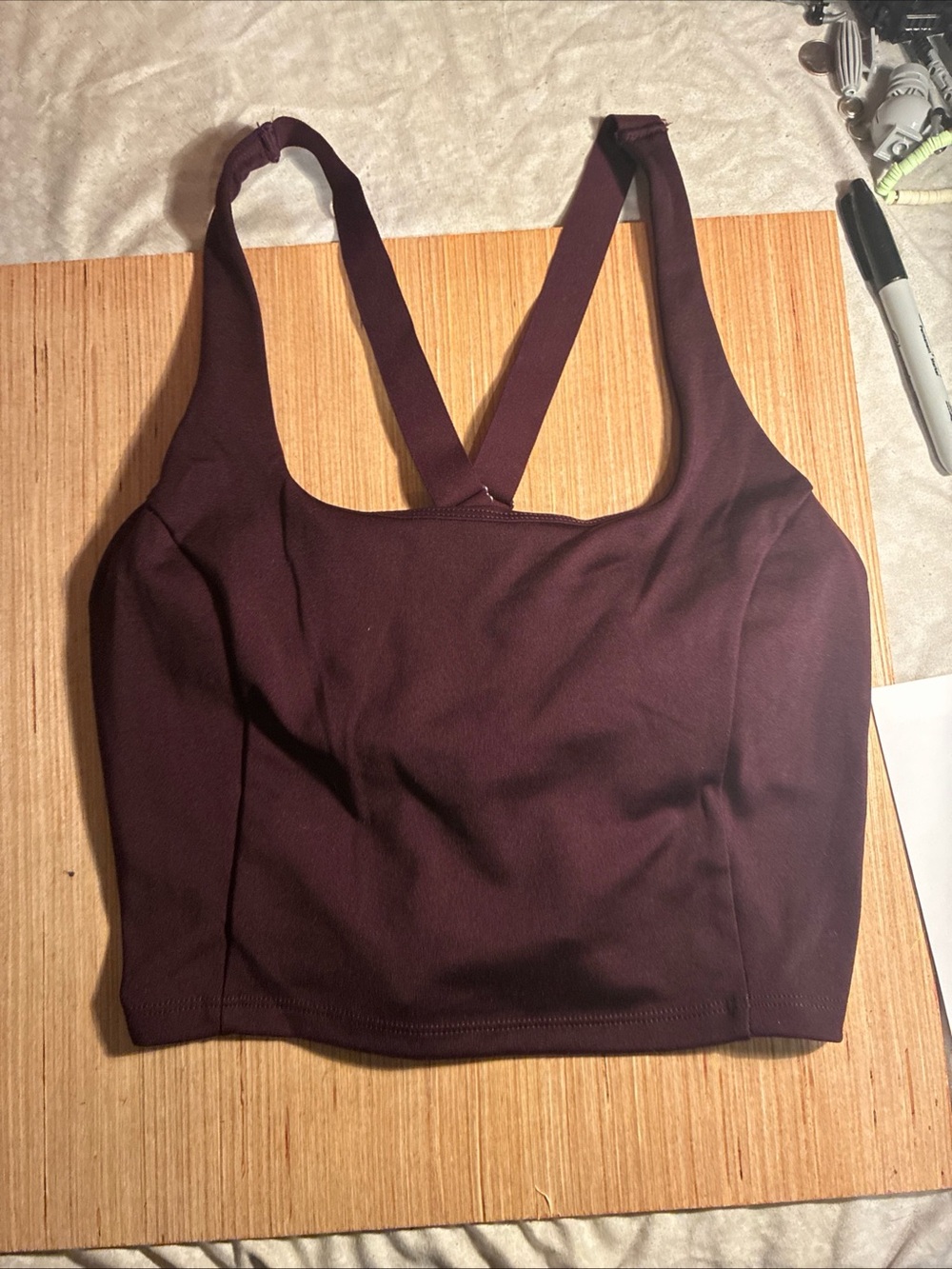 Victoria's Secret Deep Plum Adjustable-Strap Top